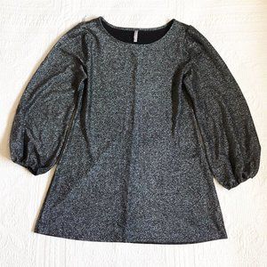 Metallic Gray Mini Dress - Size XL - Xhilaration - EUC